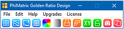 PhiMatrix Golden Ratio Design Toolbar