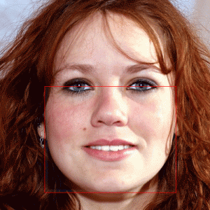 Female face to illustrate golden ratio