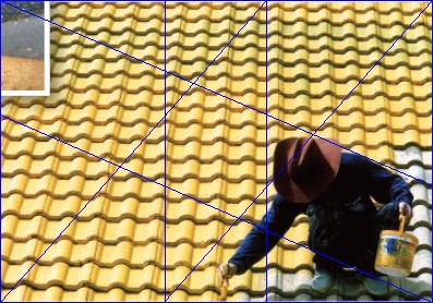 Man on roof showing golden ratio composition