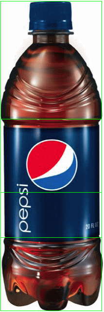 Pepsi bottle label showing golden ratio