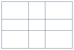 Basic PhiMatrix grid showing two horizontal and two vertical phi lines