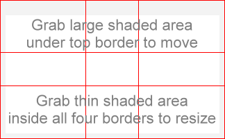 PhiMatrix grid move and resize borders